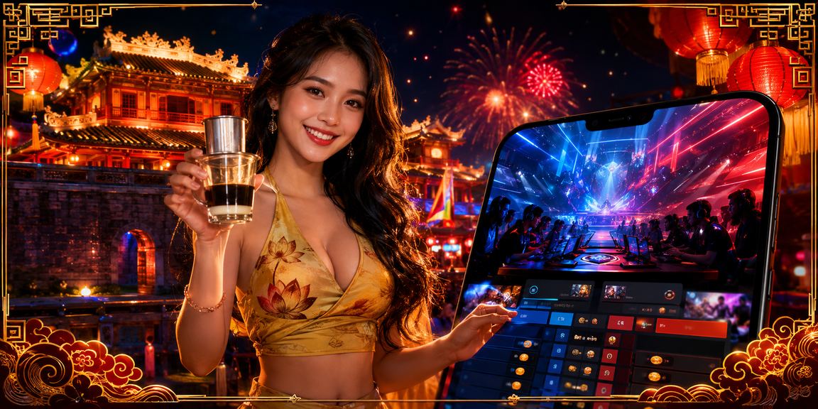 Cảnh đặt cược casino tại Việt Nam với giao diện trực tuyến hiện đại